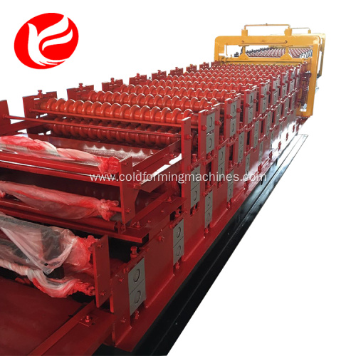 Three layers galvanized color steel roll forming machine